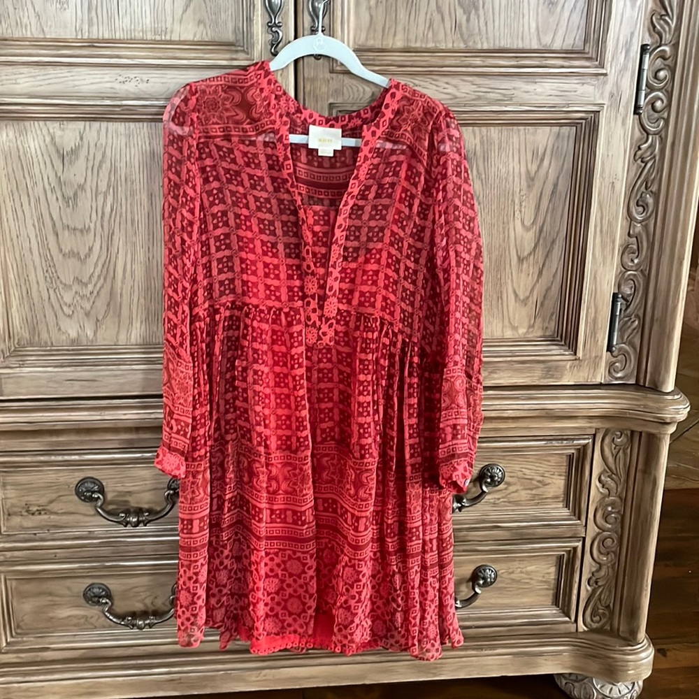 Anthropologie flowy dress